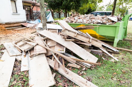 Professional flat clearance team at work in Stoke Newington